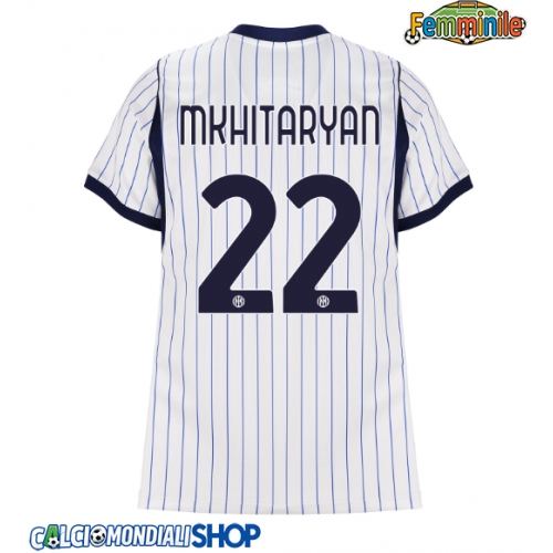 Maglie da calcio Inter Milan Henrikh Mkhitaryan #22 Seconda Maglia Femminile 2026-27 Manica Corta
